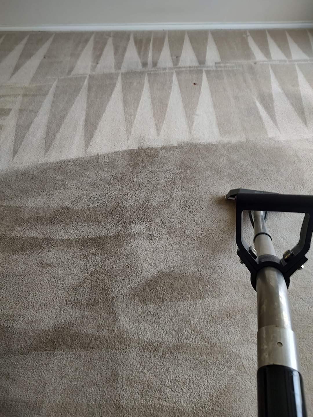 before and after carpet cleaning Discovery Bay CA showing dramatic dirt removal results
